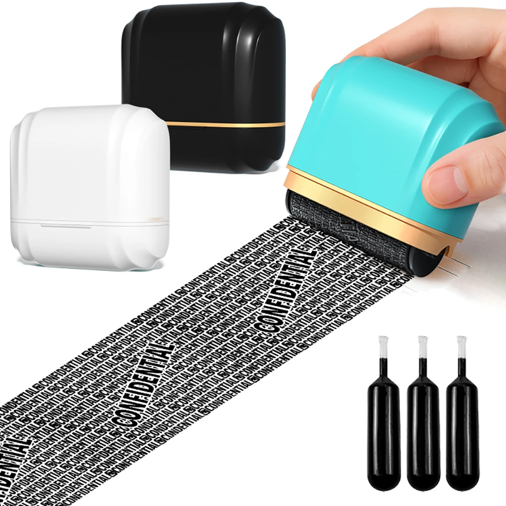 Wide-sized Identity Privacy Roller Seal, Specifically Designed for Blocking Confidential Addresses and Protecting Privacy