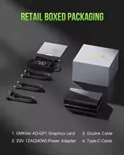 GMKtec AD-GP1 RX 7600M XT Graphics Card 8GB GDDR6 MINI PC USB 4.0 Pcle 4.0 WiFi6 4K HD Desktop Gaming Computer For Office