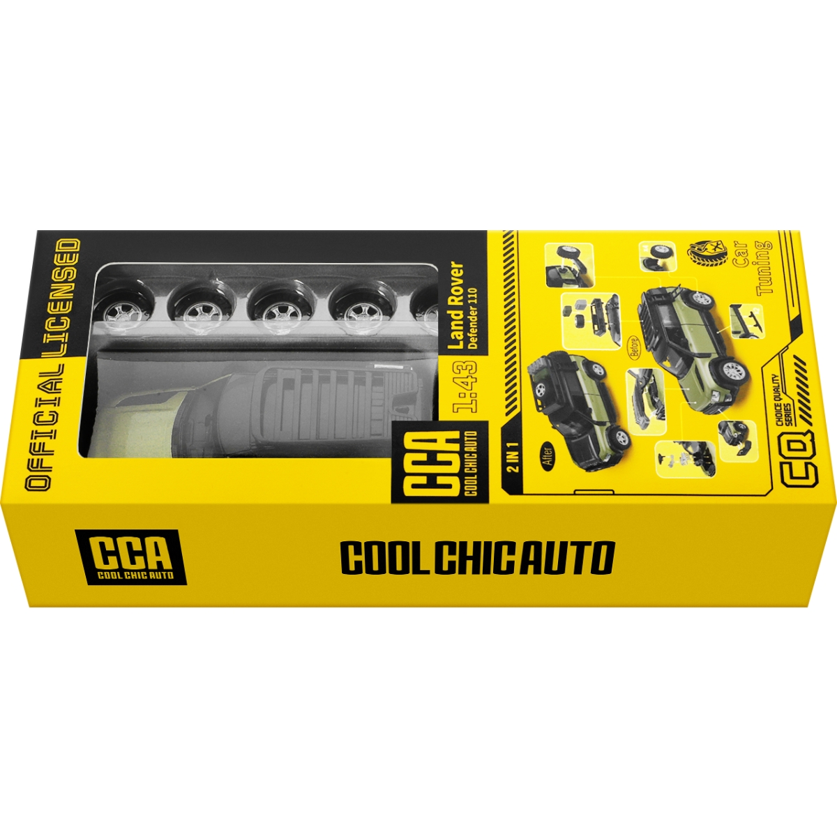 1/43 land rover defender montado modelo de carro de brinquedo modificado diecast liga miniatura rodas grátis coleção presente para meninos crianças