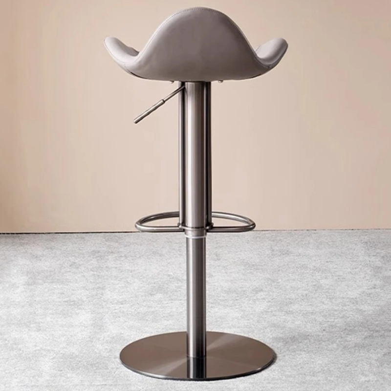 Weiße hohe moderne Barhocker aus Metall, luxuriöse Qualität, Bistro-Salon-Barhocker, nordische drehbare, bequeme Taburete Cocina-Möbel
