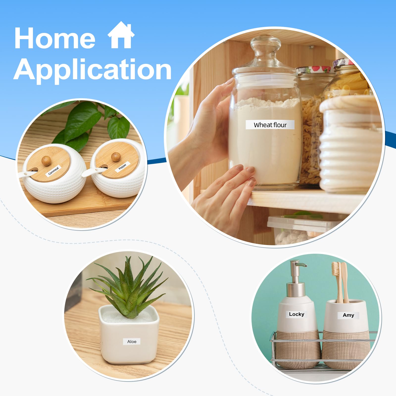 6/9/12/18/24 ミリメートル TZ-ホワイトラベルラミネートリボン tze231 tze241 tze251 tze221 ブラザーラベルプリンタ PT-H100 PTD600 用