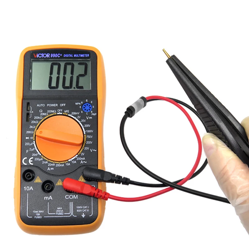 คลิปปากกาทดสอบ SMD Multimeter Probe แหนบ Patch สําหรับ Capacitance ตัวเหนี่ยวนําตัวต้านทานชิปส่วนประกอบ Multi-ใช้ไฟฟ้าเครื่องมือ