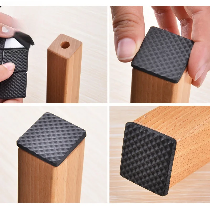1–24 Stück selbstklebende Möbelbeinfüße, Filzpolster, rutschfeste Matte, Stoßstange für Stuhl, Tischschutz, Hardware