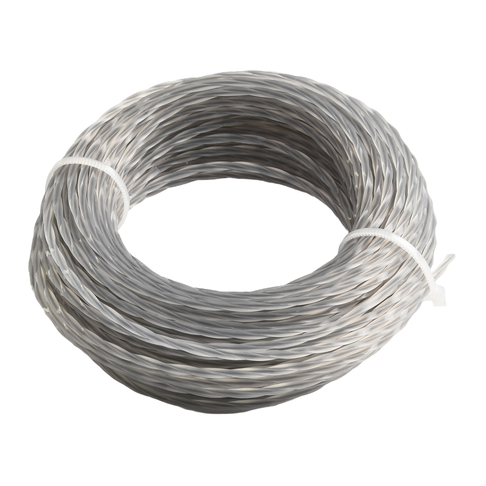 2 Rolls 15M 2.0/3.0mm Trimmer Steel Nylon Rope Cord Line Strimmer Brushcutter Long Round Roll Grass Replace Lawn Mower Accessory