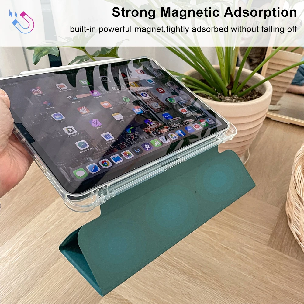 Pour iPad 11e génération étui A16 Funda iPad Pro 11 13 M4 2025 M2 M3 iPad Air 13 11 Air 5 4 iPad 10th 9th 8 7 Mini A17 Pro 12.9 couverture