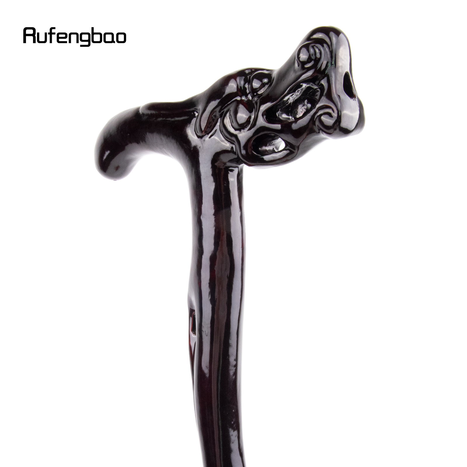 Bola de mordida de dragão marrom, de madeira, articulação única, moda, bengala decorativa, basinha cospaly, dia das bruxas, maça, muleta, varinha, crosier 88cm