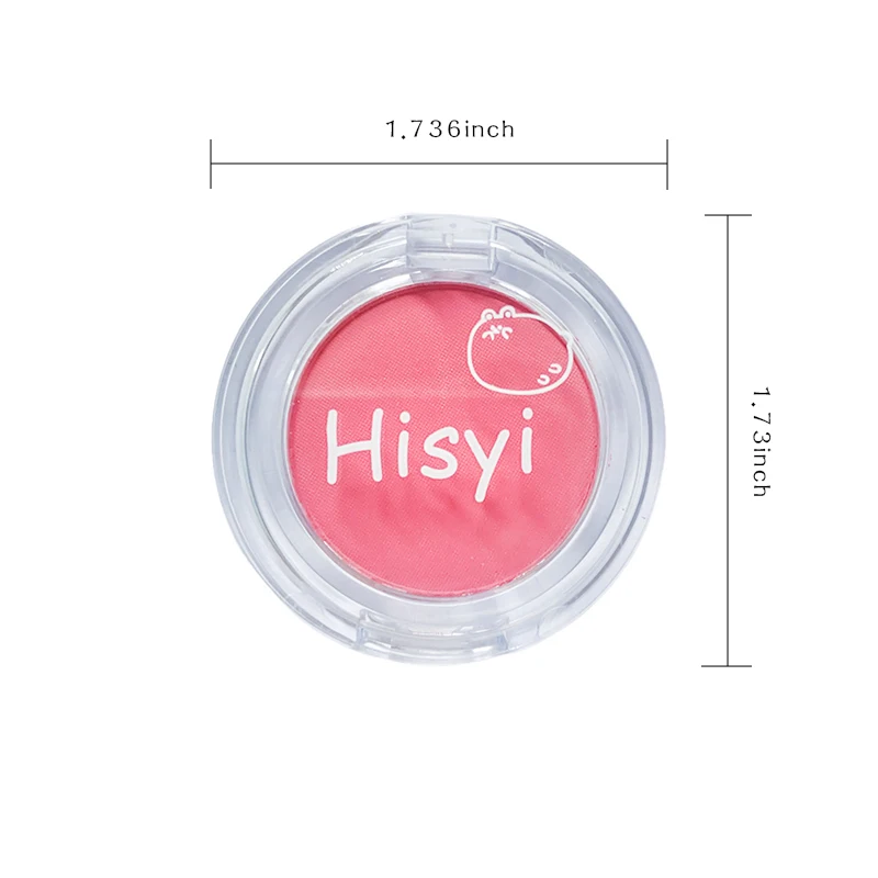 HISYI 모노크롬 블러쉬 화이트닝 매트 화장품 활력 소녀 누드 메이크업 내추럴 스머지 모노크롬 블러쉬 플레이트