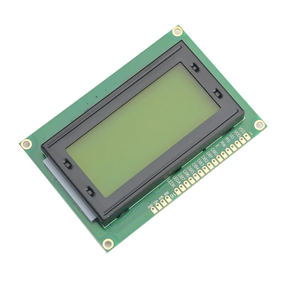 Módulo de pantalla Digital LCD1604 1604 16*4 16x4 caracteres LCD amarillo/azul con placa de luz negra para Arduino DC 5V