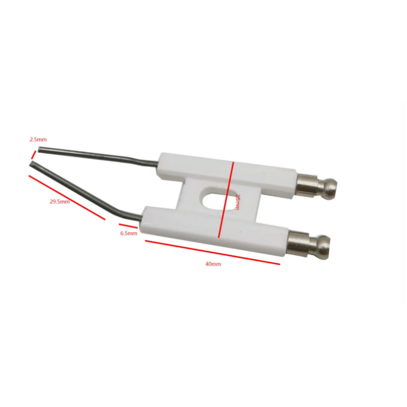 H Typ Zündung Elektroden für Öl Brenner BT10 Keramik Elektrode Keramik Zündung Doppel Pin