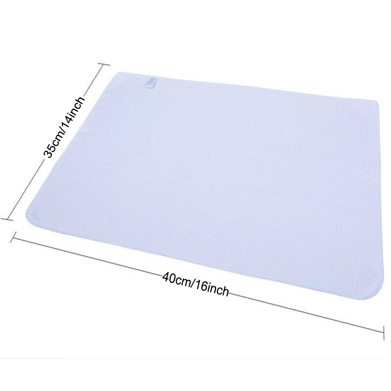 Serviettes blanches en polyester pour le visage, serviette de thé et de salive vierge, sublimation bricolage, 10 pièces