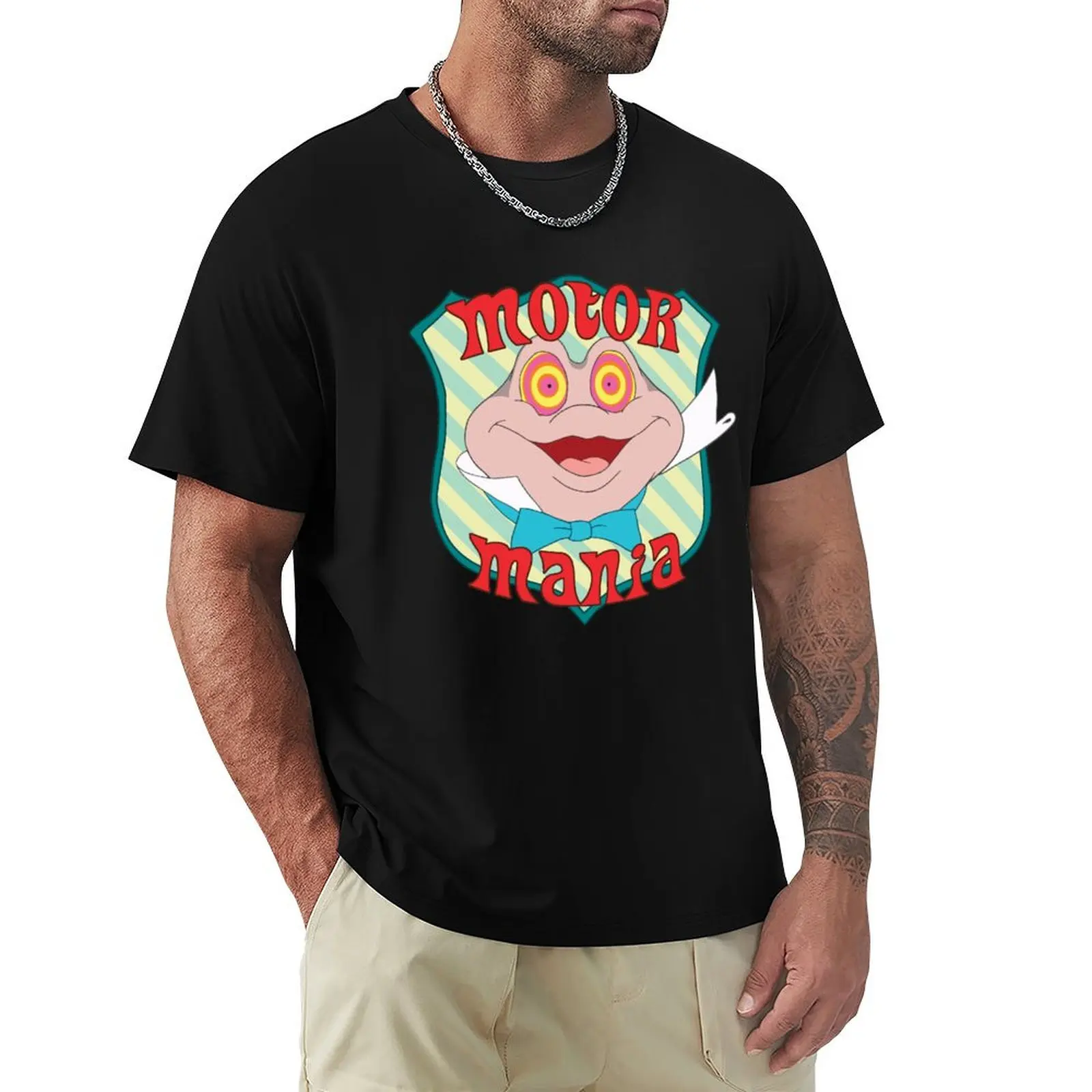 Mr Toad - Kaus Motor Mania Kaus Pria Kaus Lucu Kaus Grafis Kaus Keringat, Pria