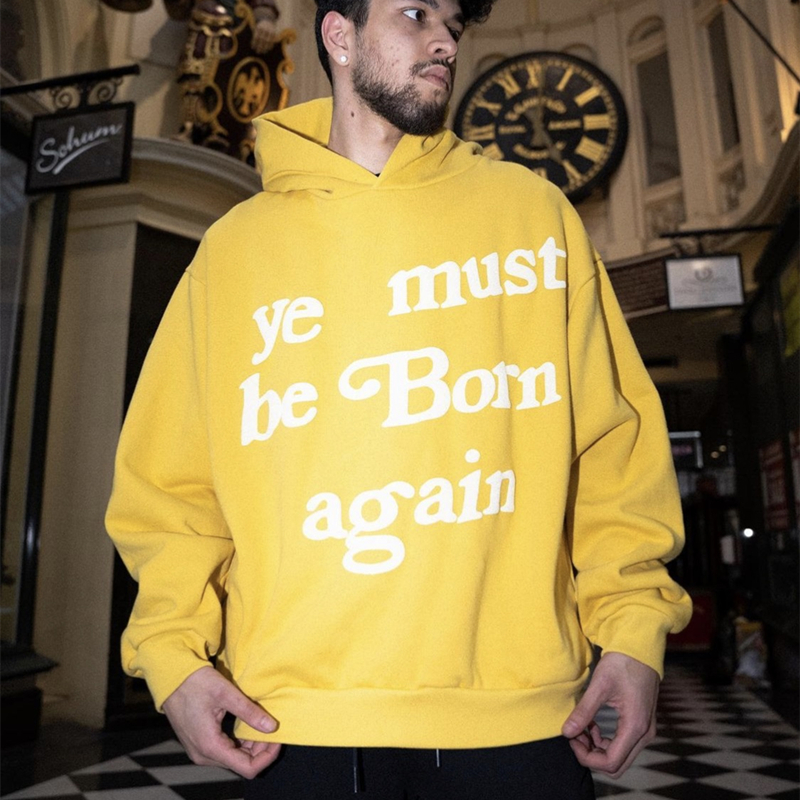개구리 드리프트 새로운 패션 CPFM KANYE 빈티지 streetwear 포밍 인쇄 스웨터 남성용 후드 후드