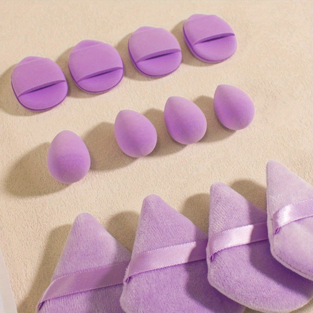 12 шт., спонж для макияжа, блендер, набор косметических яиц, спонжи для тонального крема, жидкий крем, косметические спонжи, женские аксессуары для макияжа, инструменты для красоты