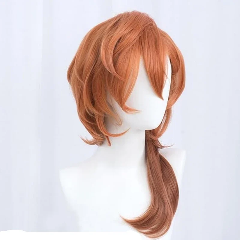 Alta qualidade anime bungo cães vadios chuya nakahara chuuya peruca cosplay resistente ao calor perucas de cabelo sintético