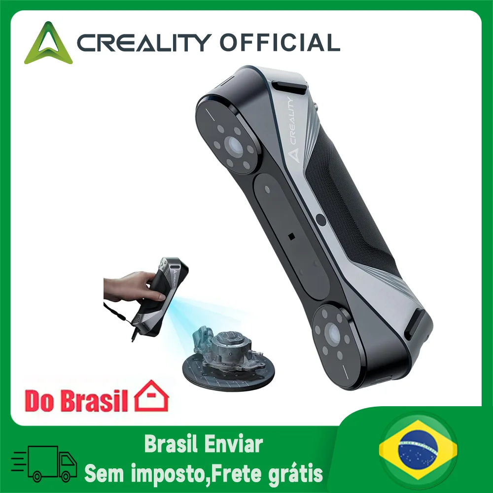 3D-сканер Creality CR-Scan Raptor, обновление, точность метрологии 0,02 мм, синий свет/NIR, двойной режим, антивибрационное сканирование, 60 кадров в секунду