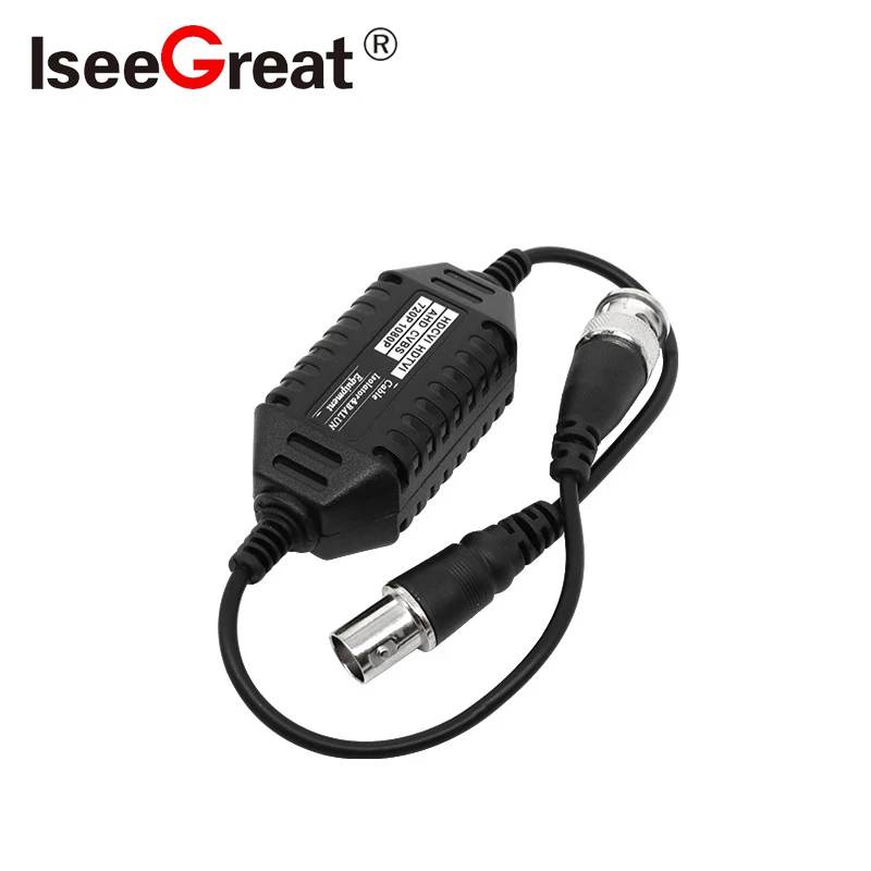 Ground Loop Isolator, Balun Video, อุปกรณ์ป้องกันการรบกวน, Jamproof สําหรับ TVI, CVI, AHD, CVBS, BNC, อุปกรณ์เสริมกล้องวงจรปิดชายกับหญิง