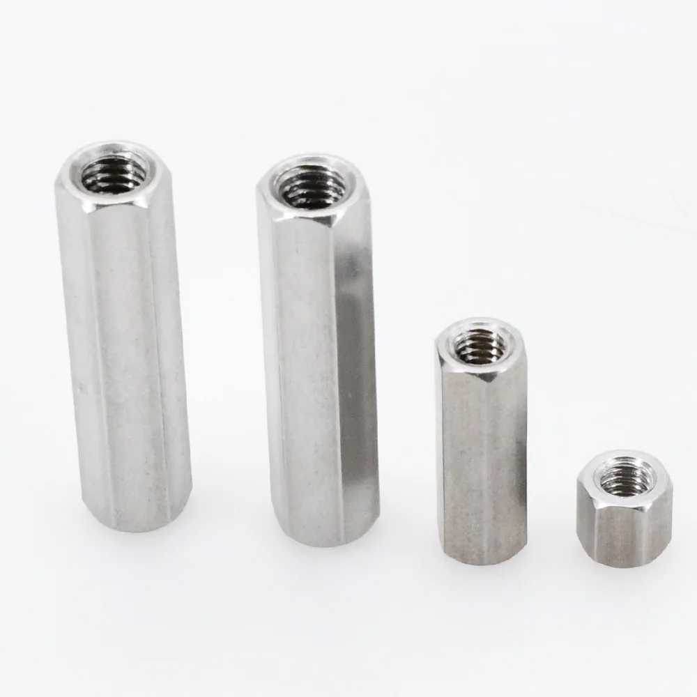 M2 M2.5 M3 M4 M5 M6 pilares de columna hexagonal 304 separadores de placa base de acero inoxidable estante de tablero Hexagonal espaciado tornillo pernos espaciador
