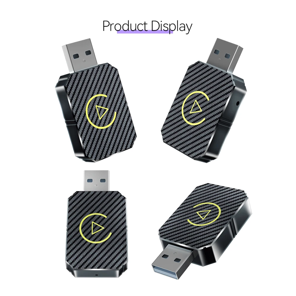 2 em 1 sem fio carplay android adaptador automático mini caixa com fio para plug and play sem fio 5ghz wifi tipo-c/usb para toyota vw peugeot
