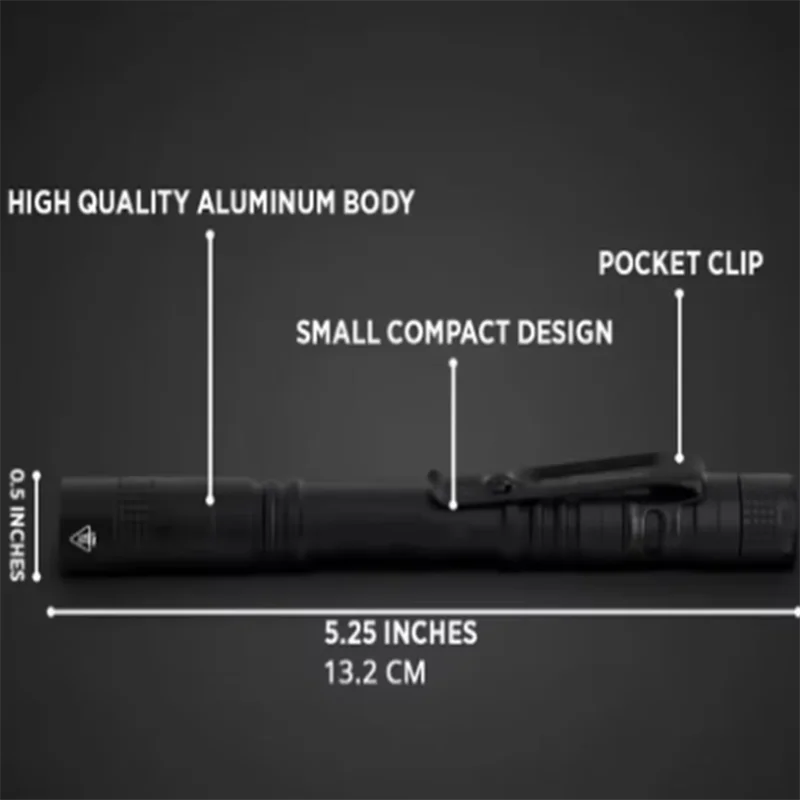 1PC Pen Doctor LED Flashlight Mini 13cm Portable White Light Dentist Nurse Torch Camping Hiking Adventure Out Flashlights