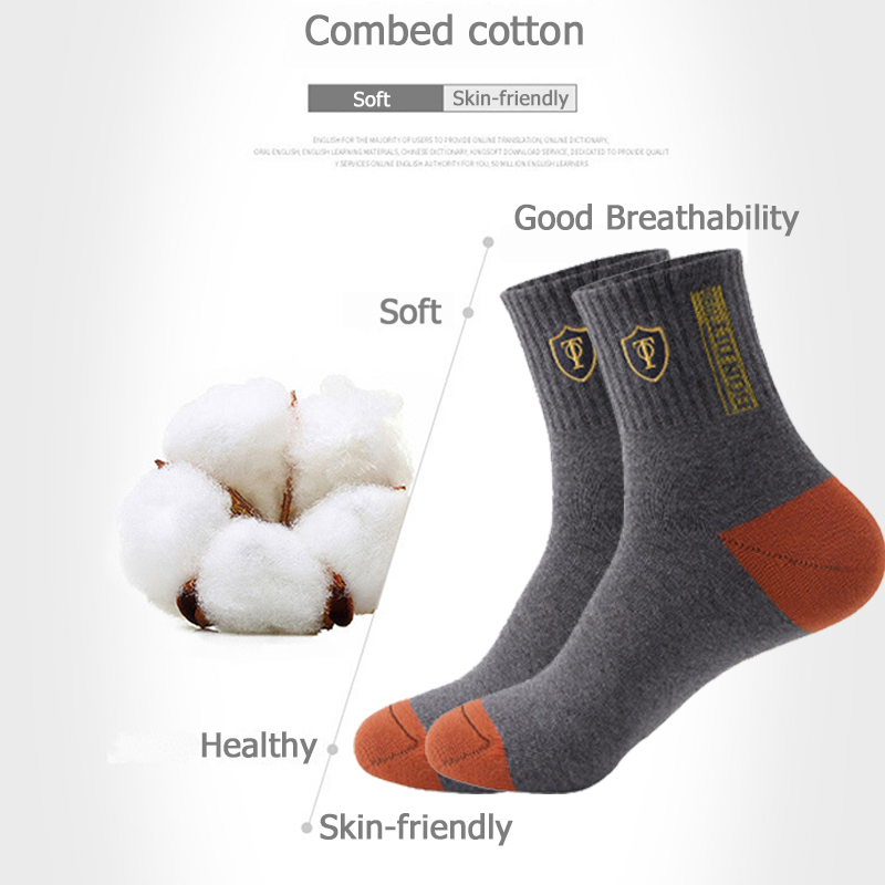 5 pares de calcetines deportivos para hombre de primavera y otoño ocio de verano absorbente de sudor cómodo fino transpirable baloncesto Meias EU 38-47