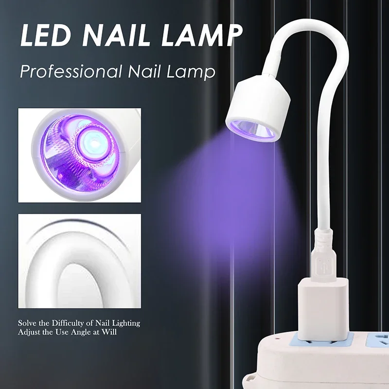 Mini secador de uñas UV LED lámpara de uñas plegable USB luces de curado lámpara de escritorio para esmalte de uñas de Gel herramienta de manicura secadora de uñas de secado rápido