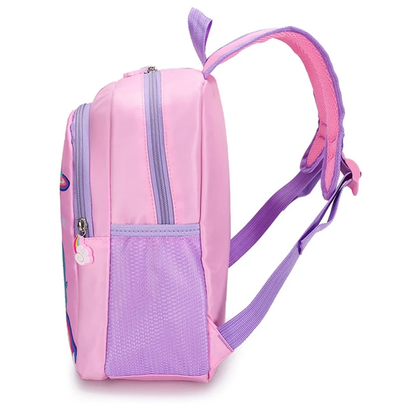 ยูนิคอร์นกระเป๋านักเรียนสําหรับสาวเด็กเด็ก Mochila กระเป๋าโรงเรียนไหล่คู่กระเป๋าเป้สะพายหลังการ์ตูนกันน้ําแฟชั่นกระเป๋าเป้สะพายหลัง