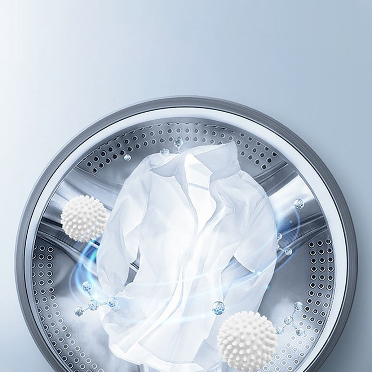 4Pcs PVC Dryer Ball Reusable Laundry Ball Washing Machine Drying Fabric Softener Ball for Home Clothe Cleaning Tool Accessrices