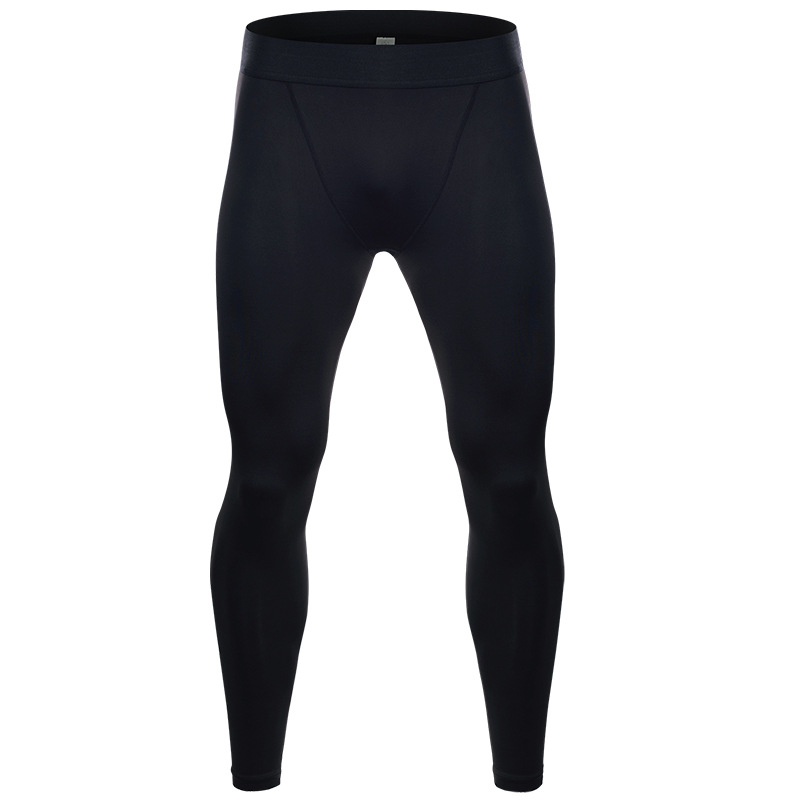 Pantaloni sportivi a compressione da uomo pantaloni sportivi fitness ad asciugatura rapida pantaloni attillati da corsa pantaloni attillati da allenamento linea nera rossa grigia