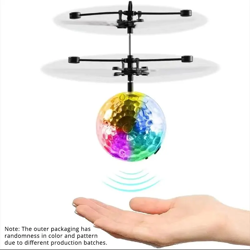Brinquedo exclusivo controlado por gestos colorido luminoso bola de cristal pingente presente exclusivo das crianças bola de luz de detecção de controle remoto