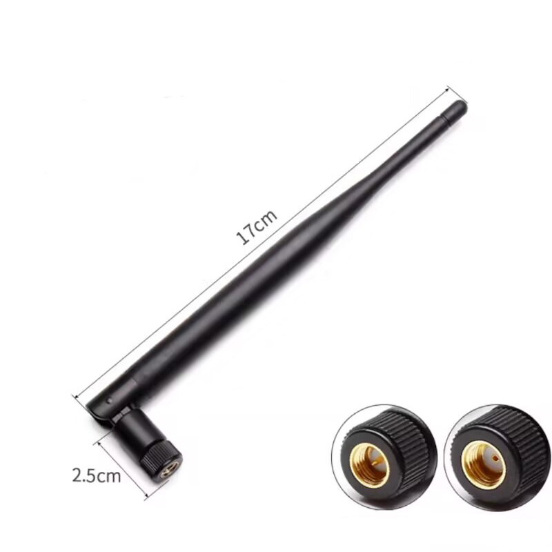 2 unids/lote 2,4 G Wifi Bluetooth antena, varilla de plástico plegable de alta ganancia aérea SMA Pin/agujero, Plug And Play rápido y conveniente