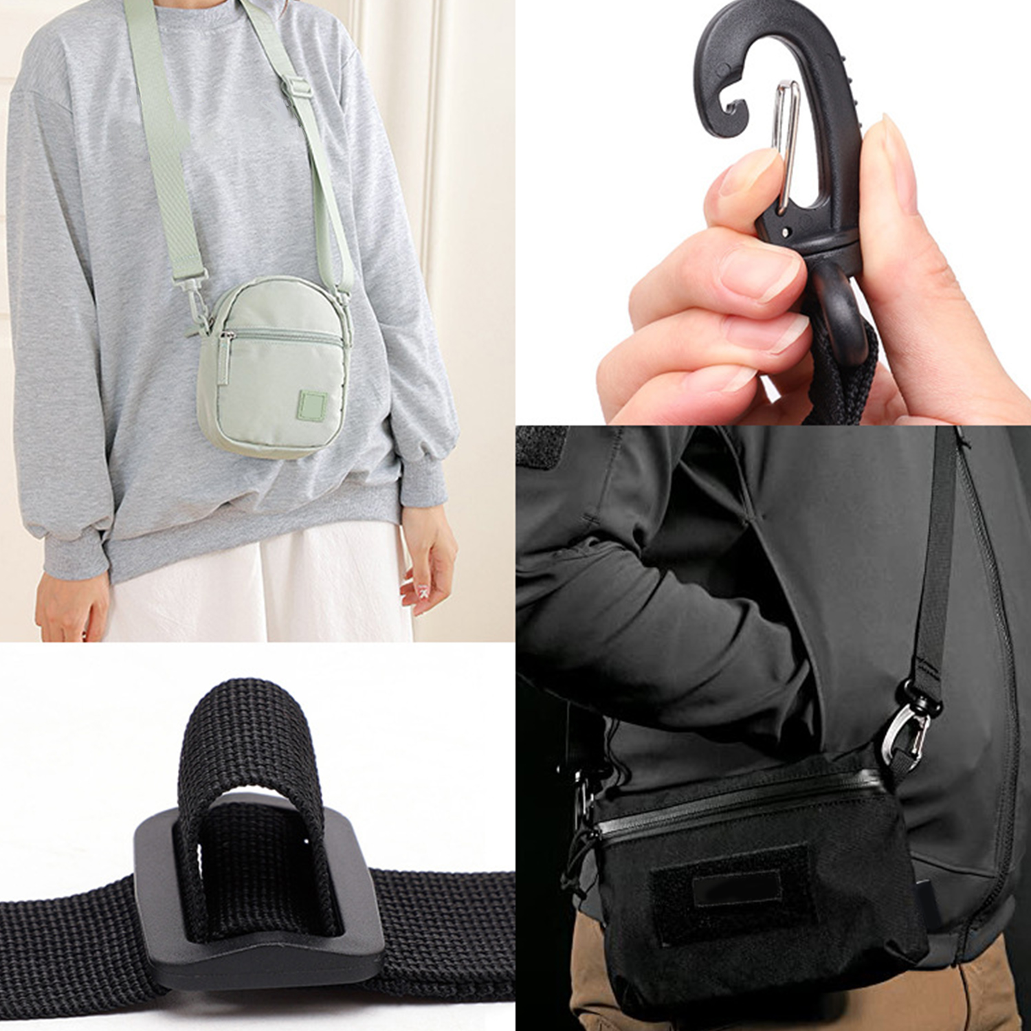 2.5*135cm Universal Tactical Bag Strap Outdoor Adjustable Replacement Nylon Shoulder Strap For Water Bottle Pouch Hunting Bag