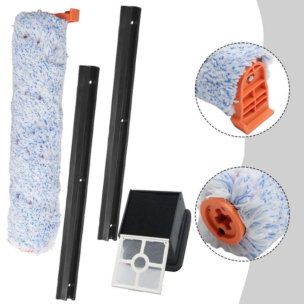 Main Side Brush Filter Mop Cloth Rubber Scraper Kit For ILIFE For W90 Cordless Vacuum Cleaner Parts Consumables