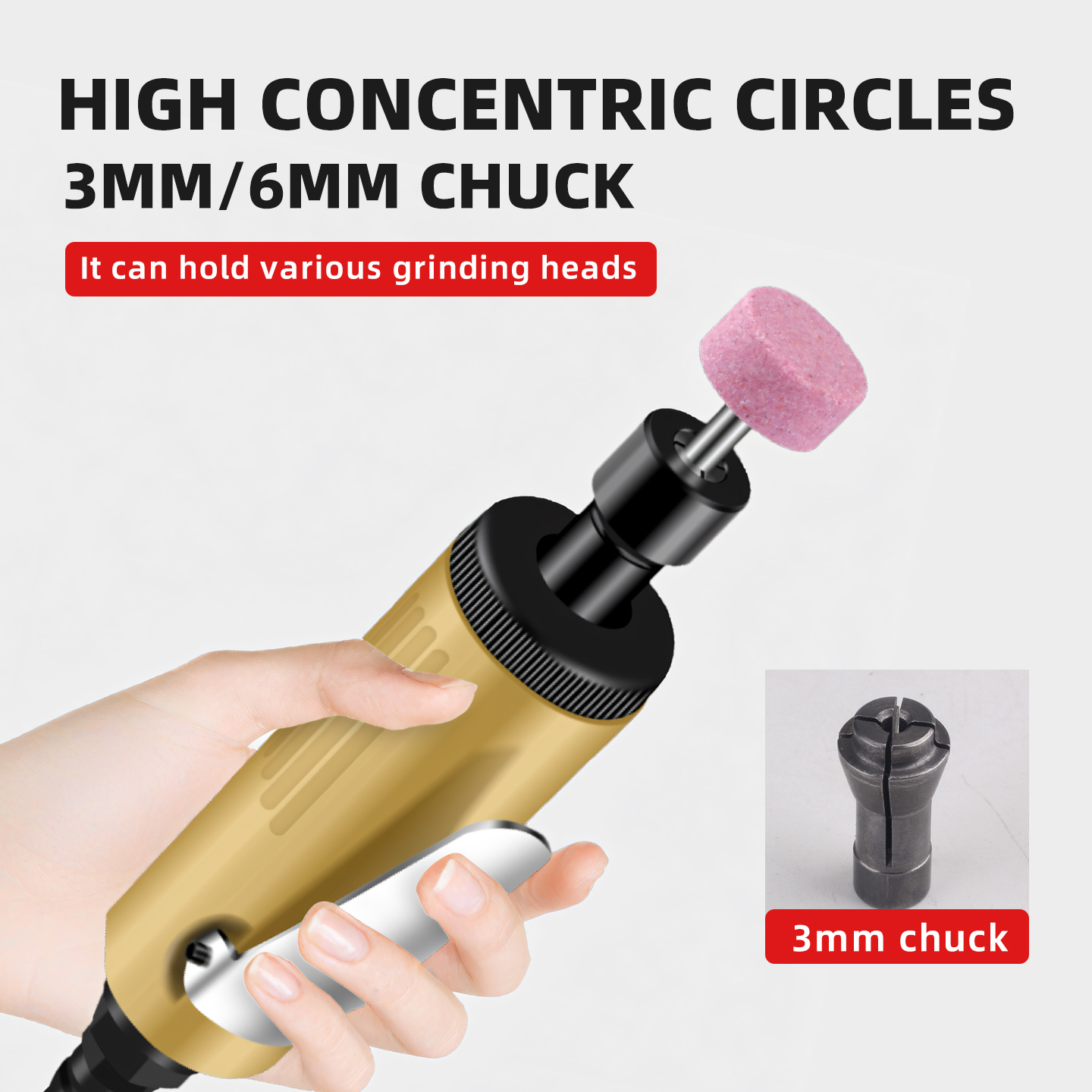 Macchina per incisione e molatura pneumatica, rettificatrice, piccola rettificatrice diretta, lucidatura manuale, riparazione pneumatici auto