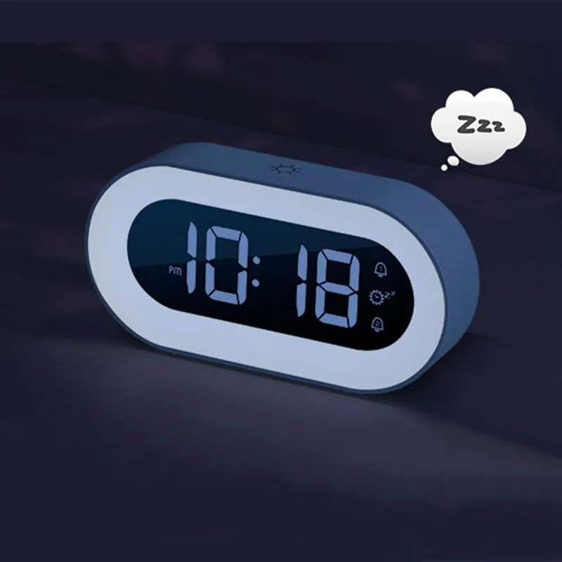 Xiaomi Music LED Digital Alarm Clock Voice Control Night Light Design Desktop Clock Home Table Decoration Youpin Children's Gift
