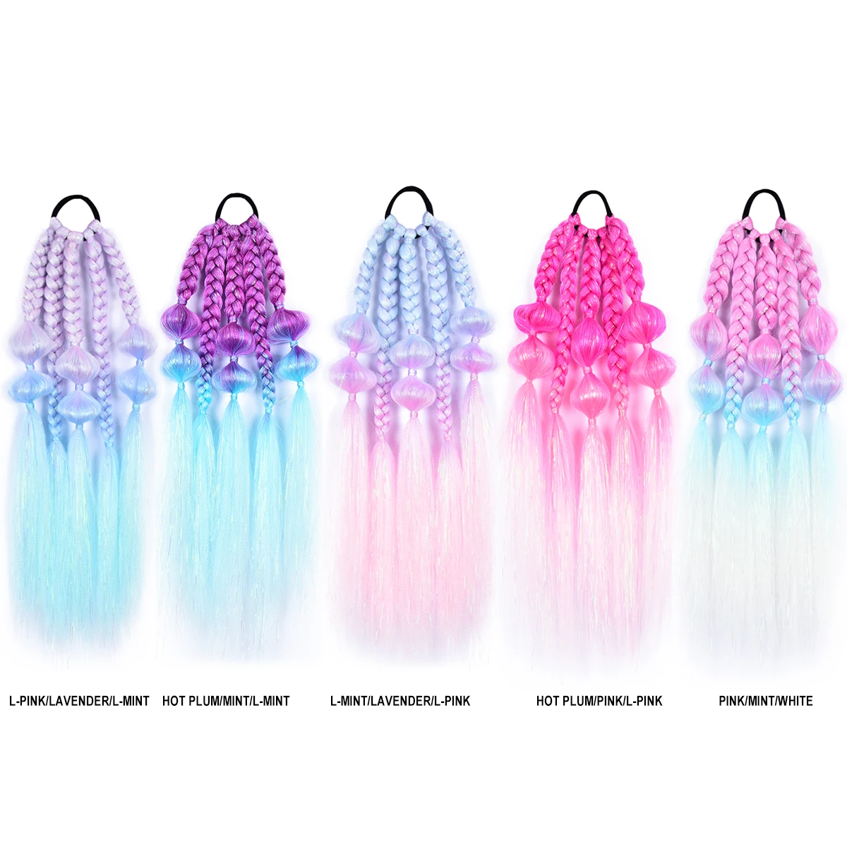 ใหม่สี Bubbles Jumbo Braid ผม Kanekalon สังเคราะห์ Tinsel Wire Extension Twist Braid จํานวนมากขายส่ง