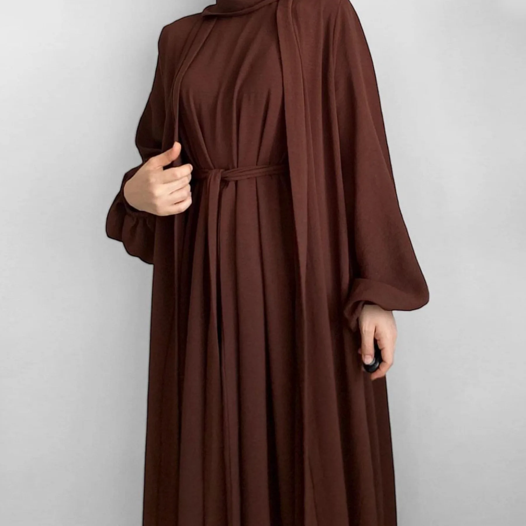 イスラム教徒の女性のためのアバヤ,トルコのカーディガン,ドバイ,無地,ツーピースのスーツ,jalabiya,モロッコのカフタン,モア,カフタン,lr726