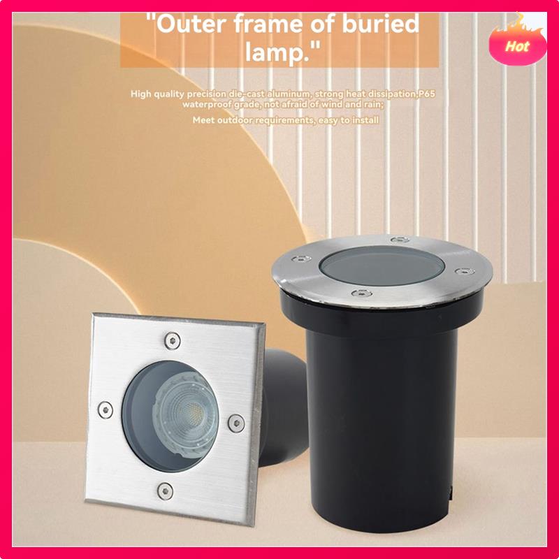 Lampa podłogowa GU10 do użytku zewnętrznego - Obudowa podziemna do żarówek GU10