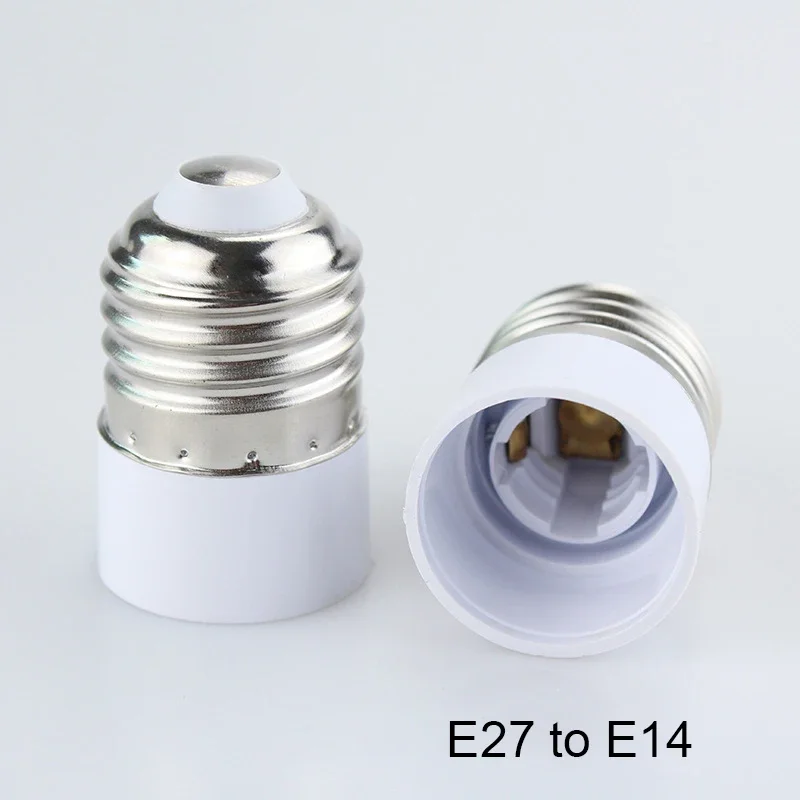 Adapter gniazda żarówki E27 na E14, konwersja gniazda żarówki z dużego gwintu na mały gwint E14 na E27.