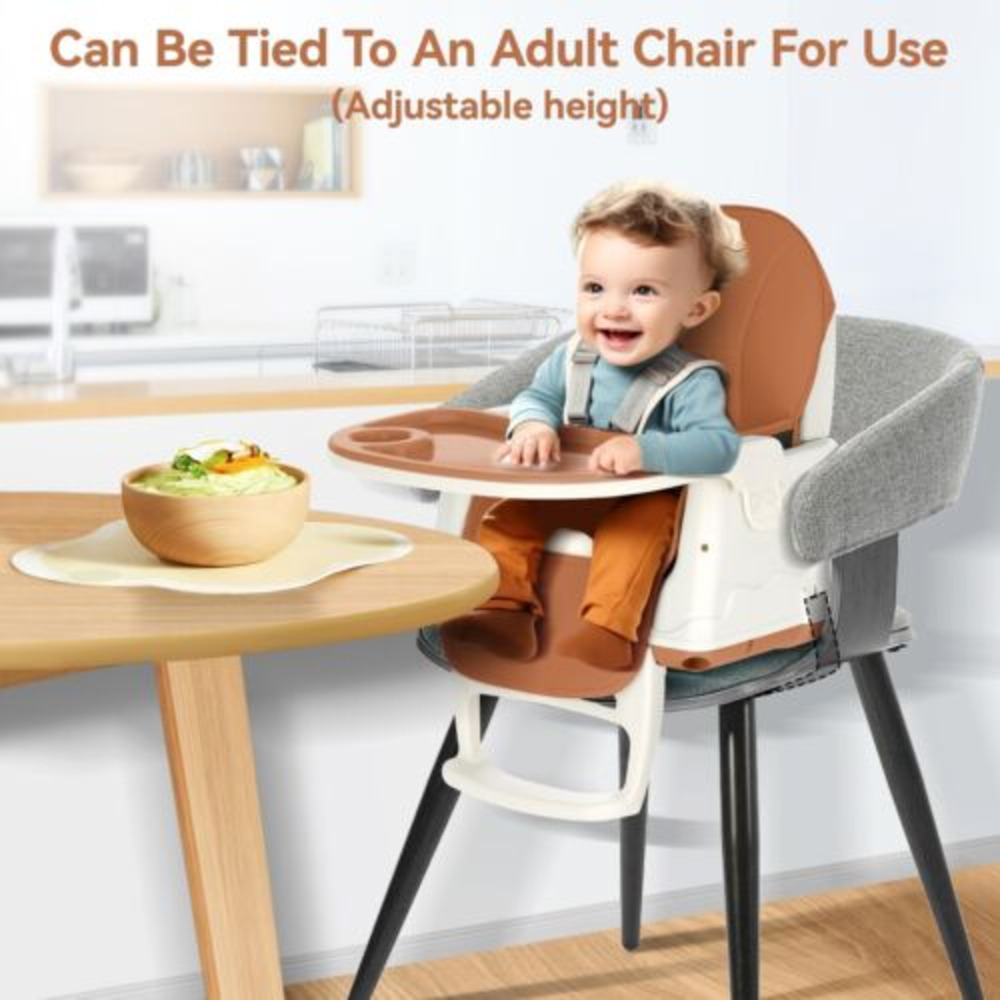 3 In 1 Portable Baby High Chair Height Adjustable Highchair Toddler Feeding Seat