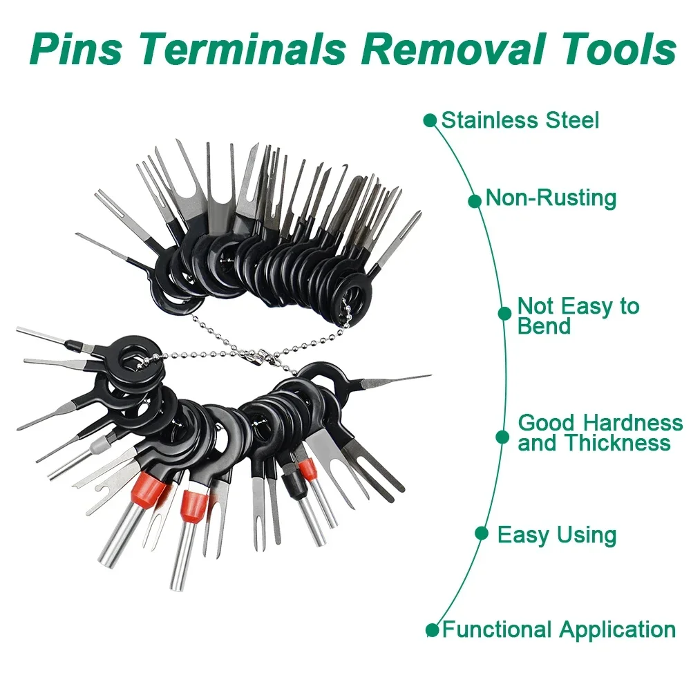 41/26 stücke Auto Terminal Entfernung Kit Box Draht Stecker Stecker Extractor Puller Release Pin Extractor Set Terminal Stecker Reparatur werkzeuge
