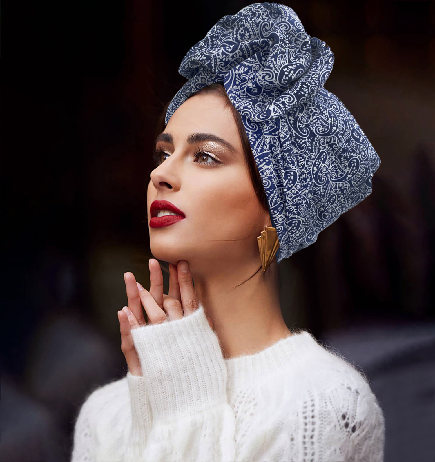 Gorro turbante con estampado de leopardo para mujer, gorro de algodón trenzado para la cabeza, gorro Retro francés para mujer, gorros para cubrir el cabello 2023