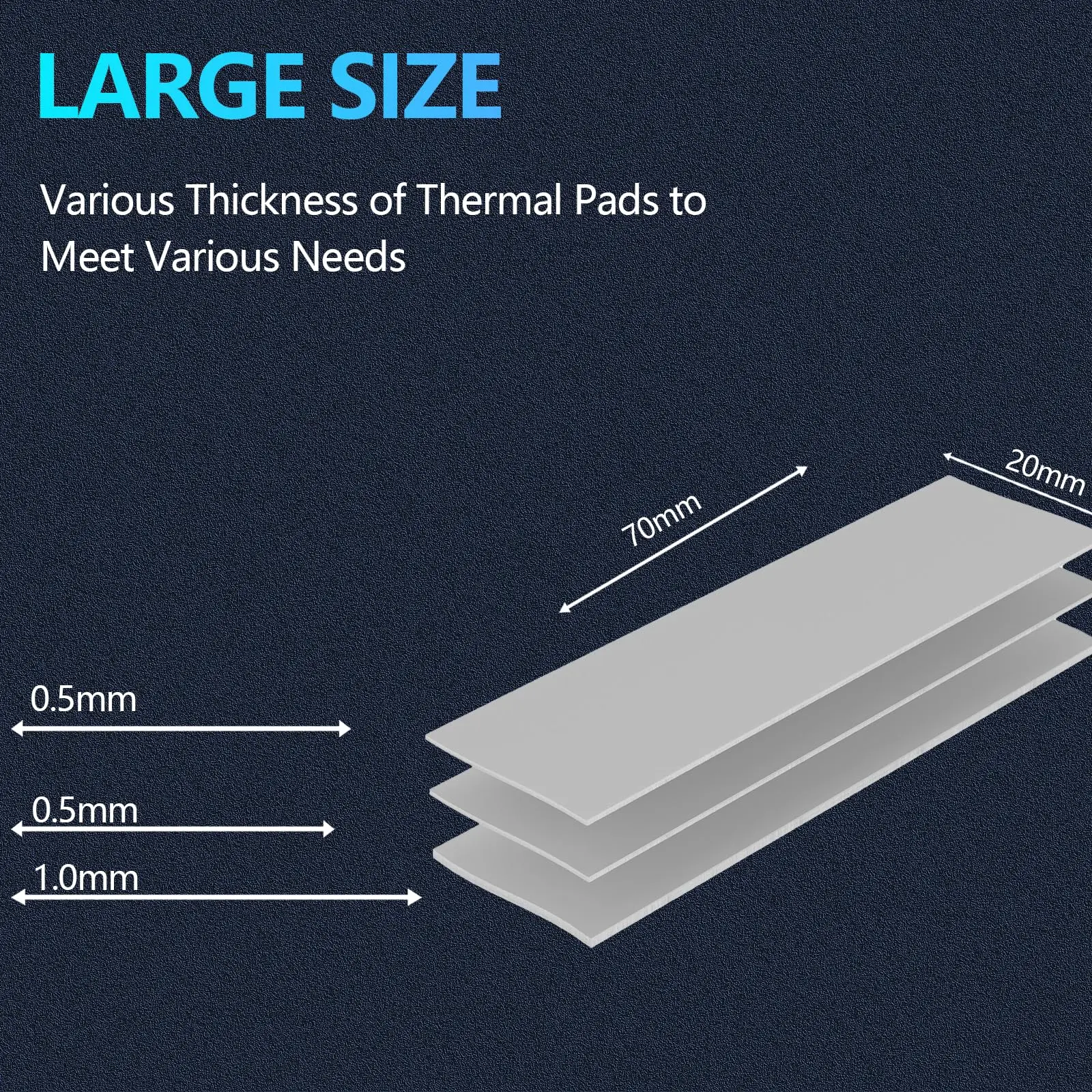 OEM 16/18/21W/M.K GPU CPU Heatsink Cooling Conductive Silicone Pad High Quality Original Authentic Thermal Pad