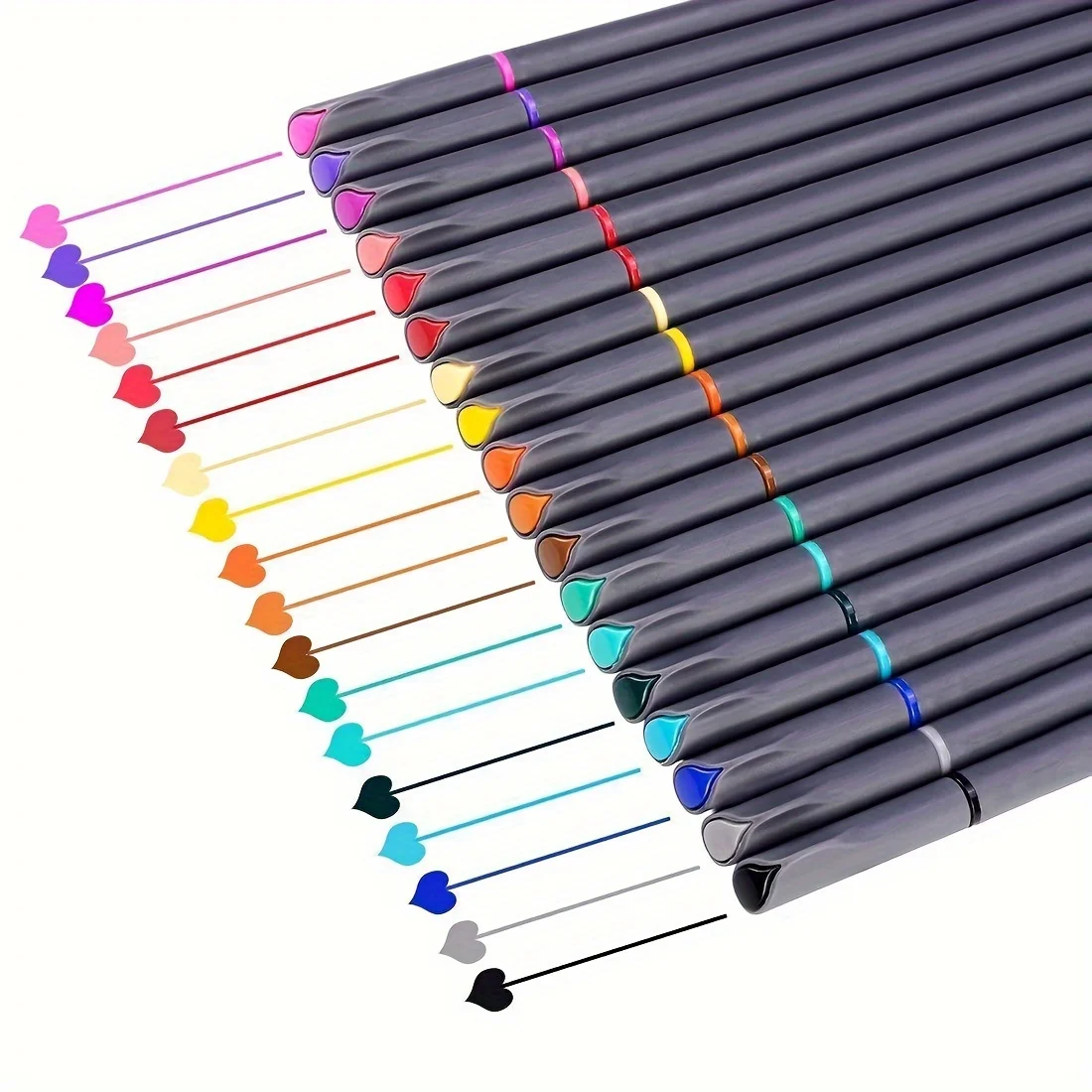 Ensemble de stylos à dessin au trait coloré, 12 à 100 pièces, stylo Fineliner à Micro pointe, dessin, peinture, croquis, marqueur d'art fin, papeterie scolaire et de bureau