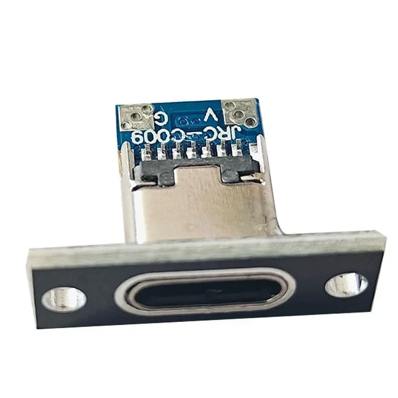 5/20Pcs USB 3.1 ประเภท-C 2Pin 4Pin หญิงแจ็คข้อมูลชาร์จพอร์ตไฟฟ้าขนาดเล็กฐานชาร์จพร้อมแผ่นยึด