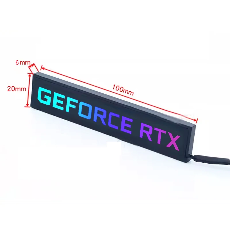 Panel lateral de tarjeta gráfica RGB para RTX 4080 4090 3080 3090 AMD RX6900 7900 GPU modificar 5V 3PIN ARGB AURA SYNC PC Case DIY MOD