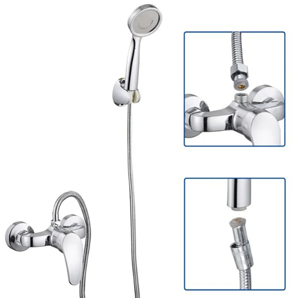 Tubo de extensión de manguera de acero inoxidable, tubo de extensión de ducha de baño, tubo de agua, accesorios de baño, 1 Uds., 2M
