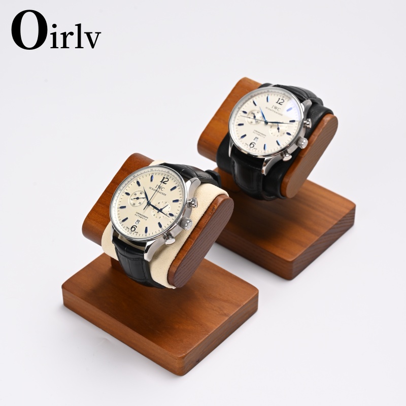 Oirlv Retro Solid Wooden Watch Bracelet Bangle Display Holder Stand Rack Retail Shop Showcase Brazaletes Jewelry Rack Wholesale