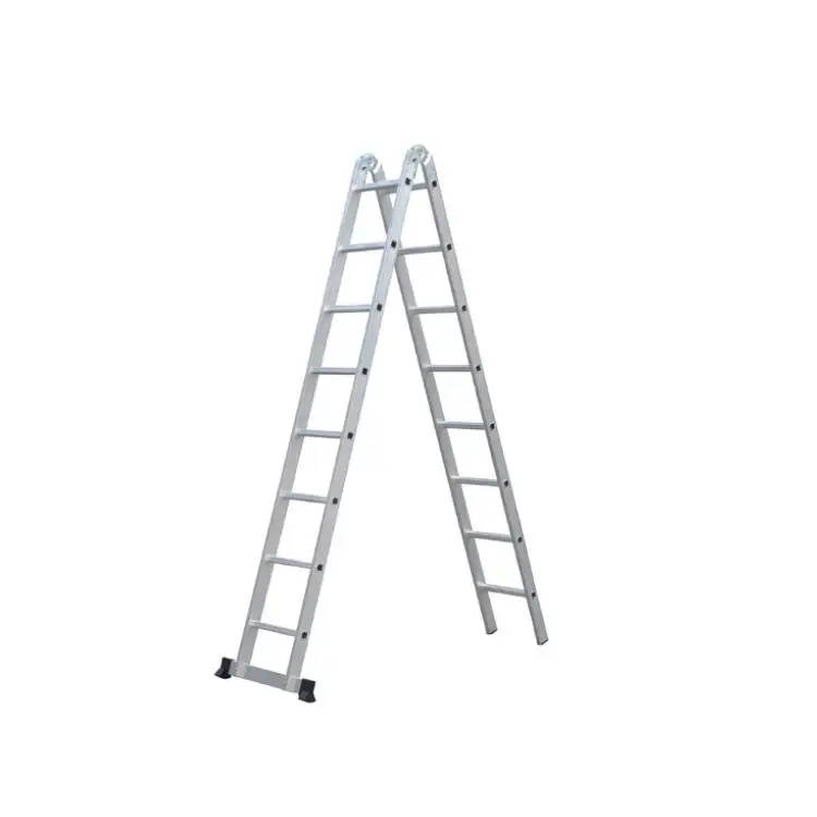 AP-208 บันไดอลูมิเนียมพับได้ง่าย บันไดปรับระดับได้