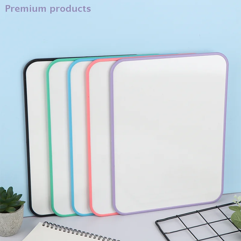 1PC Multi-Color Erasable Writing Board Study Room Desktop Drawing Board Teaching Double-Sided Small Whiteboard Handwriting Board