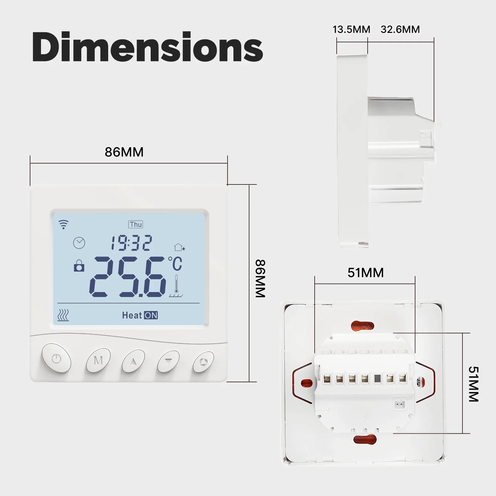 Termostato WiFi Tuya, controlador de temperatura ambiente, agua/calefacción eléctrica de suelo, caldera de Gas, Control por aplicación, funciona con Alexa y Google Home